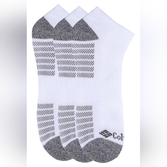 Columbia Men's Athletic Low Cut Socks - Gray and White - Picture 4 of 5